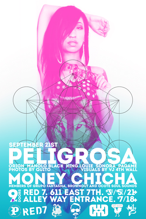 Peligrosa at Red 7 with Money Chicha
